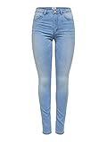 Damen ONLY Skinny Fit Jeans Stretch Denim Hose Basic ONLROYAL High Waist Röhrenjeans Bio Baumwolle, Farben:Hellblau, Größe:L / 34L