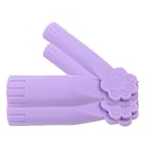 Lurrose 4 Stück Stricknadelstopper TPR Wiederverwendbare Nadelspitzenkappen für Stricknadeln Robuste Maschenstopper zum Schutz der Nadelspitzen und Verlängerung