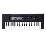 E-Piano, wiederaufladbare 37-Tasten-Klaviertastatur, Mikrofonaufnahmefunktion, Musikinstrumentenspielzeug für Kinder
