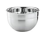 RÖSLE Schüssel hoch, Hochwertige formschöne Edelstahlschüssel zur Zubereitung und Aufbewahrung von Speisen, Edelstahl 18/10, Spülmaschinengeeignet, 8 cm, Silberfarben