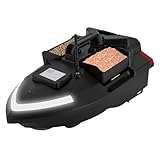 Fischköder-Boot Futterboot Bausatz Fischköder Boot Köderboot Baitboat Nachtangeln Auto Cruise Fernbedienung Angelköder-Boot Schwarz Wireless Fischerköder Kabellos Angelköderboot Ferngesteuertes Bait