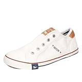 MUSTANG Damen Canvas Sneaker Weiß, Schuhgröße:EUR 39
