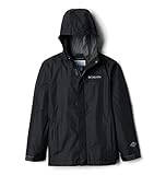 Columbia Watertight Jacket, Wasserdichte Regenjacke für Jungen, Black, Größe XS