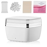 tlidfgeo Waxing Set, Wachswärmer Waxing Set,Nasenwachs Set,Kompakte Wax Maschine für Nasenhaar Wachs,Warmwachsgerät für Männer & Frauen mit 100g Wachs,5 Pflegeöle,warmwachs haarentfernung(Weiß)