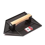 COMENSAL® Reibebrett spitz 180 x 270 mm - zum Glätten von Putz - Leicht - Reibebrett für Maurer - Kunststoff Reibebrett - Abriebfest – Holzgriff - Made in EU