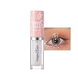 Glitzer Lidschatten, Pearl Liquid Metallic Eyeshadow - Langlebig Wasserfest Flüssiger Lidschatten Stift - Glänzend Glitter Shimmer Augen Make-up Geschenk für Frauen (01)