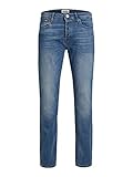 Herren Jack & Jones Jeans Tim Straight Legs Slim Fit Flat Front Tim ORIGINAL, Farben:Blau-2, Größe Jeans:33W / 34L