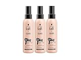 Taft x Gliss Volumen Föhnschutz-Spray Blow-dry Volume Mist (3x 150 ml), Volumen Spray für 2x mehr Volumen am Ansatz & mehr Fülle in den Längen, bietet Hitzeschutz bis zu 230 °C