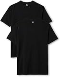 LERROS - Herren Rundhals Doppelpack Tshirt, Regular Fit, (2003014), Größe:L, Farbe:Black (290)
