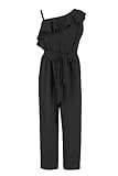 8817 Lässiger Langarmshirt für Mädchen, schwarz, 14 Jahre