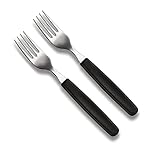 2 Stück Victorinox Tafelgabel Steakgabel Edelstahl (Schwarz)