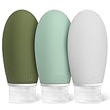 Opret 100ml Silikon Reiseflaschen Set, 3 Stück Auslaufsicher Nachfüllbare Portable Reise Container für Shampoo Creme Spülung, BPA-frei und TSA-geprüft