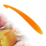 1 Pcs Orangenschäler,Schäler,Apfelsinenschäler Schäler Orange,Lange Mandarinen Langer,Orangenschäler Mandarinenschäler Peeler,Runde Orangenschäler Schäler, Entferner, Küchenzubehör(Orange Farbe)
