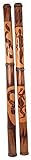 Didgeridoo aus Bambus, beschnitzt, Länge ca. 115 cm