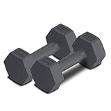RBX Vinylbeschichtetes Handgewicht-Hantel-Set (je 1,4 kg) – Sechskant-Form, rollfrei für Bodybuilding/Modellierung/Krafttraining, Zementgefüllt, (2er-Set)