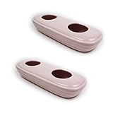 Luftbefeuchter 2-teiliges Set aus Keramik Blush neutral schlicht rosa zum Aufstellen auf dem Heizkörper Heizung Kamin Wasserverdunster Diffuser 11346 a1684