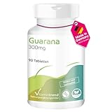 Guarana 300mg - mit Koffein - 90 Tabletten - hochdosiert - vegan - bioverfügbare Supplements aus Deutschland | Vitamintrend