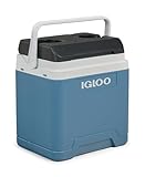 IGLOO IP27 Passiv-Kühlbox 27 L, eisblaue Thermobox, Eisbox für Freizeit, Beruf und Camping