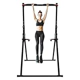 Faltbar Power Tower Dreieckige Pull Up Station, Trainingsbarren Tragfähigkeit 200kg, Klimmzugstange Freistehend Höhenverstellbar Multifunktional Fitness Trainingsgerät Alteren Menschen Trainieren