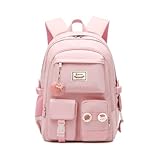 JIABAOZ Schulrucksack Mädchen Teenager Rucksack Damen, Cute Anime Bookbag Frauen Casual Daypack Anti-Theft Rucksäcke Für Universität Reisen Freizeit Arbeit