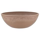 PSW Pot M30TP Collection Flache Gartenschale, niedriger Übertopf für Sukkulenten, Bonsai, Feengärten, Kräuter, 30,5 cm, Taupe
