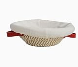 Banneton Brotgärkorb-Set, handgefertigtes Baumwollseil, 25,4 cm, rund und oval, Sauerteig-Brotbacken mit Einlagen und Abdeckungen, für handwerkliches Brotbackzubehör (22,9 cm rund + 25,4 cm oval)