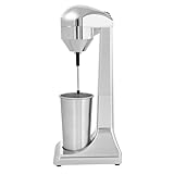 Edelstahl-Milchshaker-Maschine, Elektrischer Standmixer, 220V/100W, Geräuscharmer Stand-Getränkemixer-Mixer, für Eiscreme, Fruchtsaft, Tiki- und Kakaogetränke