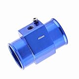 VGEBY Auto Motorrad Wassertemperatur Joint Universal Fit Metallrohr Schlauch Temperatursensor Manometer Kühlerschlauch Adapter mit Schellen, 26mm 40mm(40mm) Electromechanicalgauge Sonstiges Zubehör