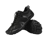 Männer Outdoor fünf Finger Wanderschuhe Off Road Klettern atmungsaktive und Dicke Wander Fitness Schuhe (schwarz,39)