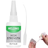 VRYNDH 2026 Upgrade 52 g Leistungsstarker Universalkleber+Tropfer, sekundenkleber extra stark,hochfester Ölkleber, multifunktionaler Klebstoff,extra stark für Kunststoff, Metall, Keramik, Leder