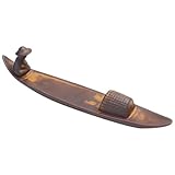 ADOCARN 1stk Duftstäbchen Aroma-heizbrenner Räucherstäbchenhalter Für Zu Hause Desktop-Ornament Retro-räucherstäbchenhalter Weihrauchbrenner Für Boote Ton Dark Brown