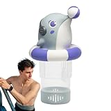 Delphin Chlor Floater – Schwimmbäder Chlortablettenhalter | vielseitige schwimmende Chlorinator Dekoration für, Hotel, Spa, Wasser