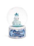 NICI Schüttelkugel Einhorn Aquario 6,5cm blau - Tolle Geschenkidee