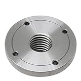 VAYEODEYU Holz-Drehmaschine-Spannplatte Holzdrehfutter Flansch-Frontplatte M33 x 3,5 Gewinde 3-6 Zoll Holzbearbeitungs-Drehwerkzeuge(3inch M33x3.5)