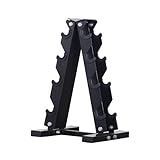 CSPone Hantelständer Hantelablage 5-Tier Kurzhantelständer Gym Hanteln Rack Kurzhantel Rack Kurzhantelablage Hantelbaum Stahl Gewichteständer
