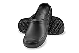 ESTRO Gartenschuhe Herren Clogs Garten - Gartenclogs Herren Gartenschuhe Männer Leicht Gummischuhe für Männer Garten Clogs F08 (46 EU, Schwarz)
