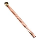 Hoement Kupfer Abflussrohr für Badewanne Flexibler Verdickter Ablauf Schlauch Verlängerung Langlebiges Ersatzset für Badewannenablauf Kompatibel Robust und Verstopfungsfrei