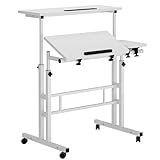 SogesHome Höhenverstellbarer Computertisch Laptop Schreibtisch Workstation Laptop Tisch Zeichentische für Kunst, Design, Zeichnen, Schreiben, Malen, Basteln, Arbeiten und Lernen