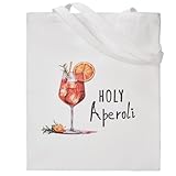 RF&CM Aperol Spritz JGA Tasche • Holy Aperoli • Bin auf Aperol Spritztour • Jutebeutel Mädchen Geschenkidee Sommerfeeling zu jeder Jahreszeit (Aperoli)