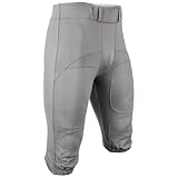 CHAMPRO Herren Conquest Football Pants Hose, Silber, XXL
