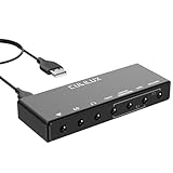 Cubilux 7.1 USB Surround Sound Card - 48KHz-384KHz Abtastrate für Kopfhörer, voll Aluminiumlegierung USB A Externe Soundkarte für Laptop-PC - Unterstützt Line-in & Stereo Mikrofon-Eingang