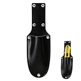 leruiyezs Messertasche Für Gürtel Hochwertiges Echtleder Werkzeugholster Robust Praktisch Strapazierfähig Schwarz Für Handwerker Cuttermesser Tasche Cuttermesser Taschen Für Gürtel Leder