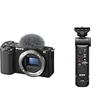 Sony ZV-E10 Systemkamera (APS-C) Body – dreh- und schwenkbarer Bildschirm, Echtzeit-Augenautofokus, ideal für Vlogger & Einsteiger + GPVPT3BT