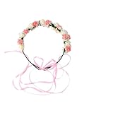 Healvian 1 Stück Blumenkranz für Frauen Handgemachter Urlaubs Haaraccessoire für Foto Requisiten Strand Events Langlebig Leicht für Feiern Hochzeiten