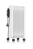 ETA Ölradiator I Solero I 3 Stufen I 600W, 900W und 1500W I Thermostat I 4 Rollen I 7 Rippen I Elektroheizkörper