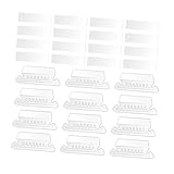 PEPLAYTAL Teiliges Abnehmbare Transparente PVC Hängemappen Registerkarten mit Papierinlagen Wiederverwendbare Beschriftbare Ordnerlaschen für Effiziente Aktenorganisation im Büro und