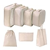 7-teiliges Packwürfel-Set für Reiseutensilien, Koffer-Organizer-Taschen-Set für Gepäck, Roadtrip, Reisewürfel, Zubehör, Verpackung