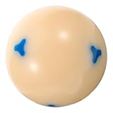SOPOTUTU Billard Trainingsball aus Strapazierfähigem Resin Widerstandsfähiger Pool Cue Ball mit Markierungen als Ersatz billardkugel für Effektives Training und Verbesserung der