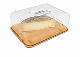 NERTHUS FIH 676 676 Käseplatte mit PVC, Holzkiste, ideal zum frischhalten ihrer käse, Bambus