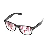 Sxett Halloween-Brille, gespritzte Blutbrille, Kostüm-Brille, Horror-Brille, dekorative Brille, Partyzubehör